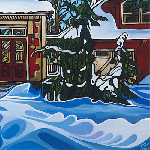 #186 – Red House In Winter