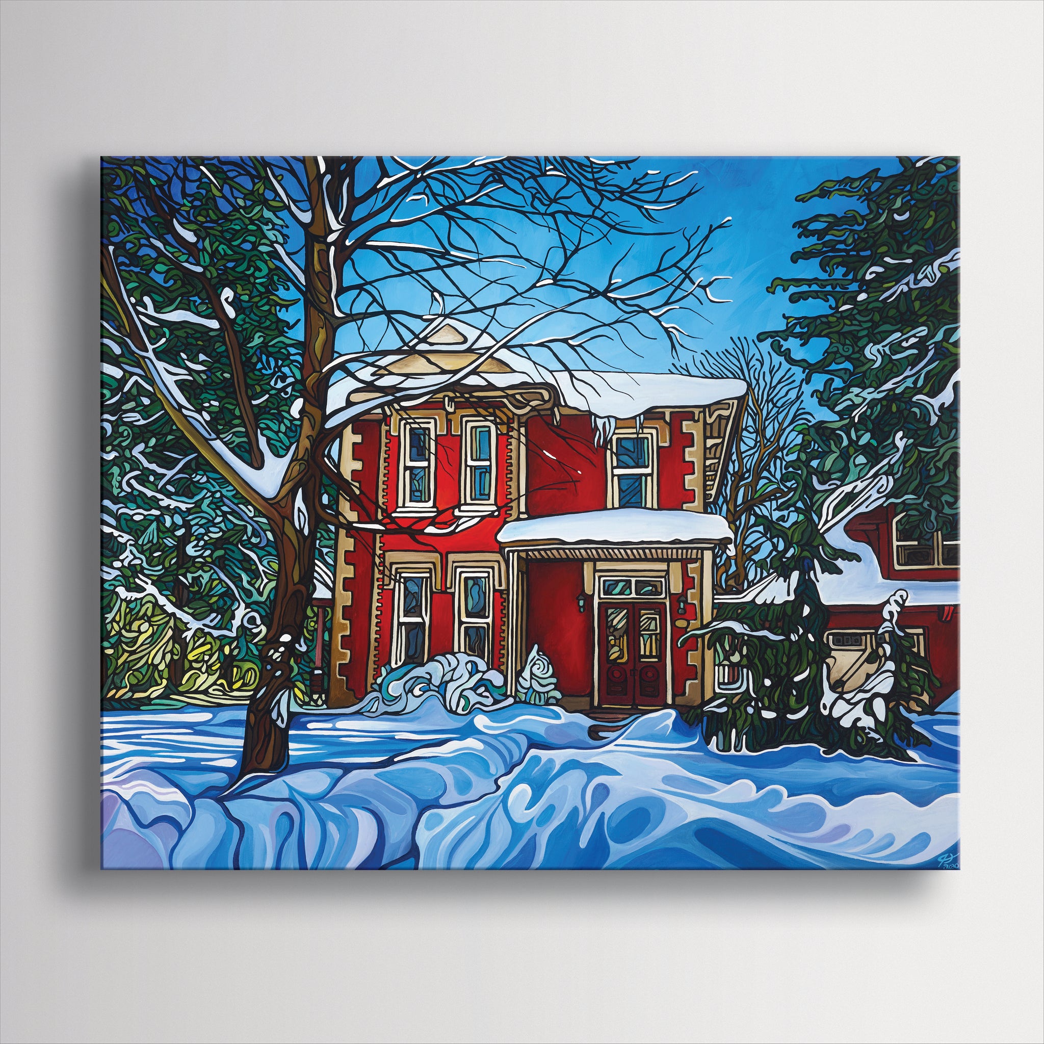 #186 – Red House In Winter