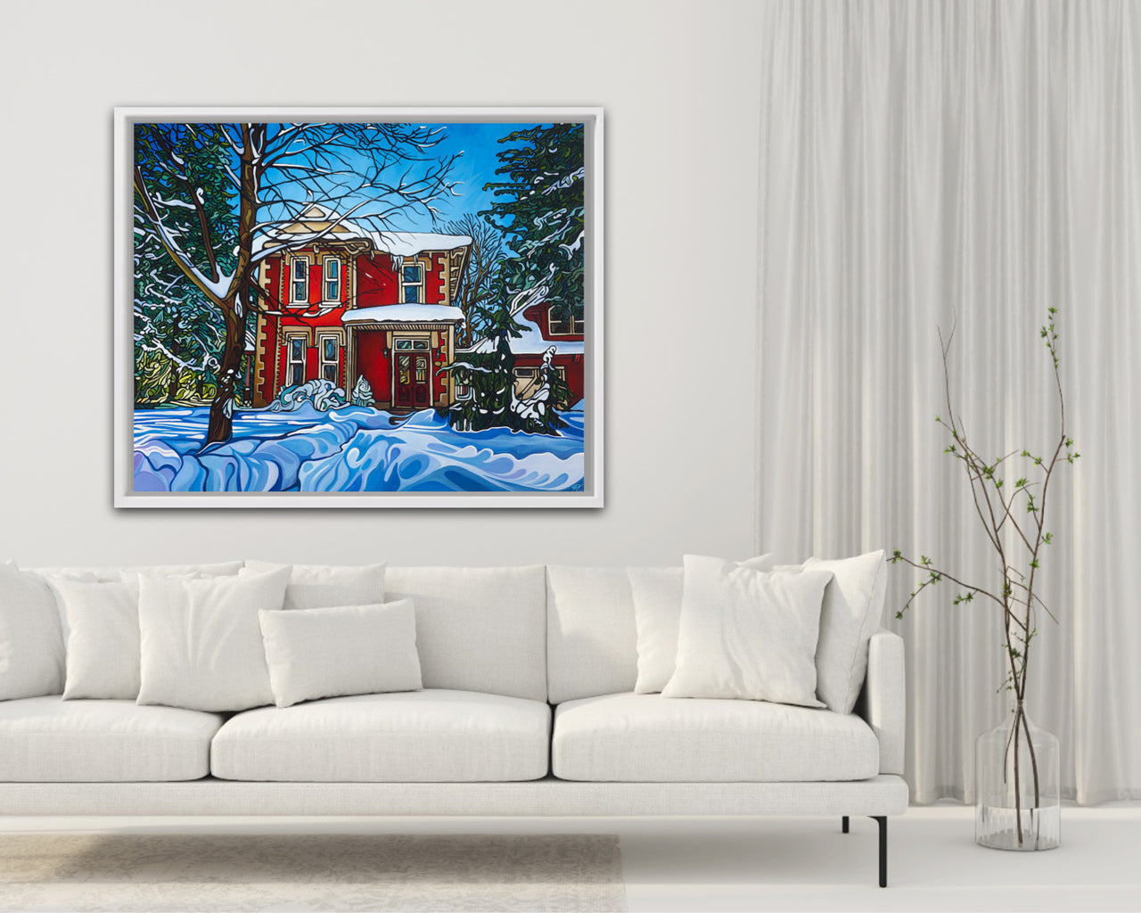 186-red-house-in-winter-prints