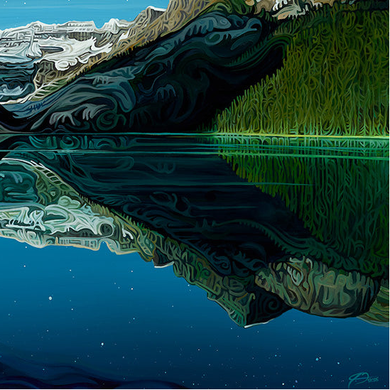 #295 "Stars Over Lake Louise"