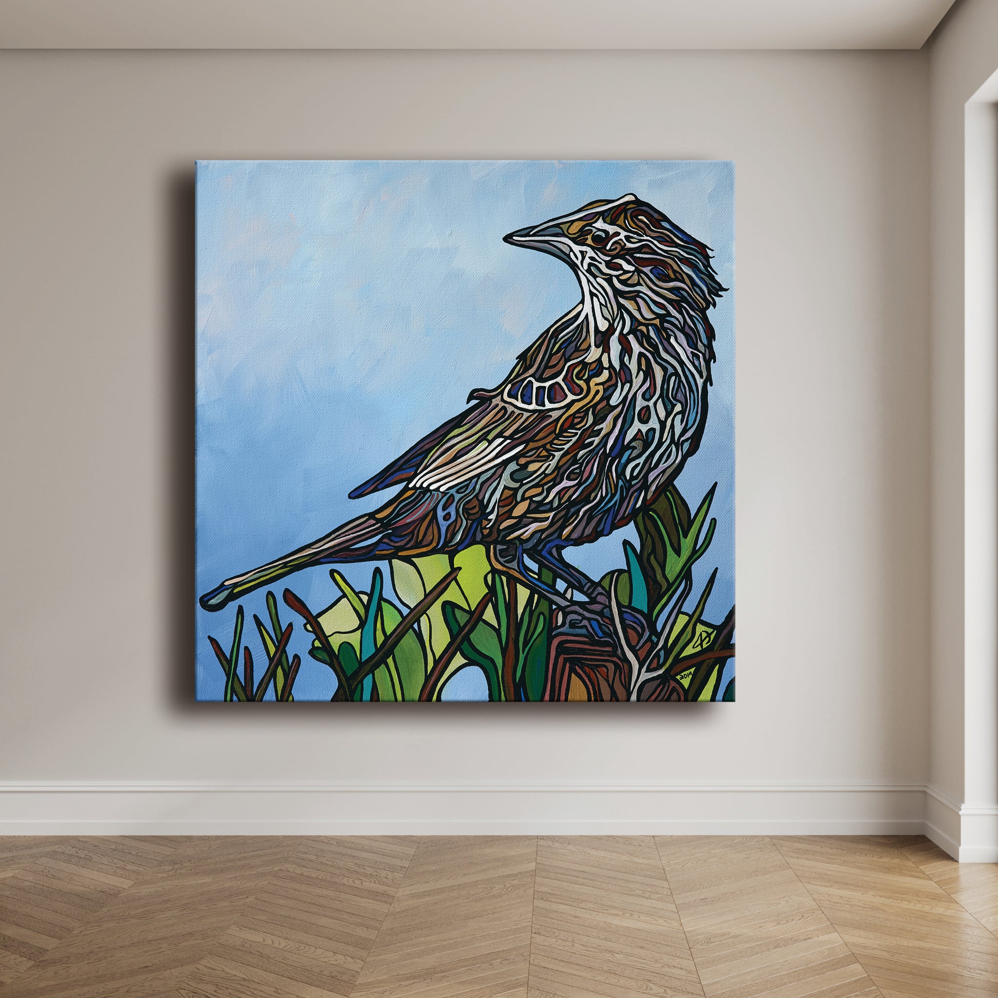 #169 "Red Winged Blackbird Female"