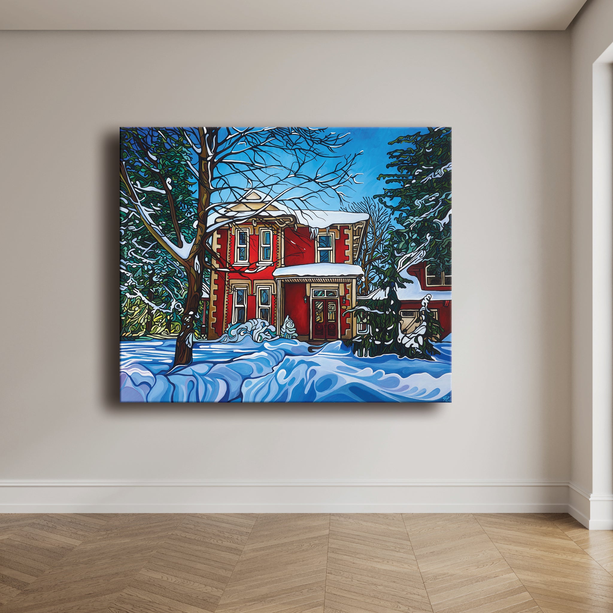 #186 "Red House In Winter"
