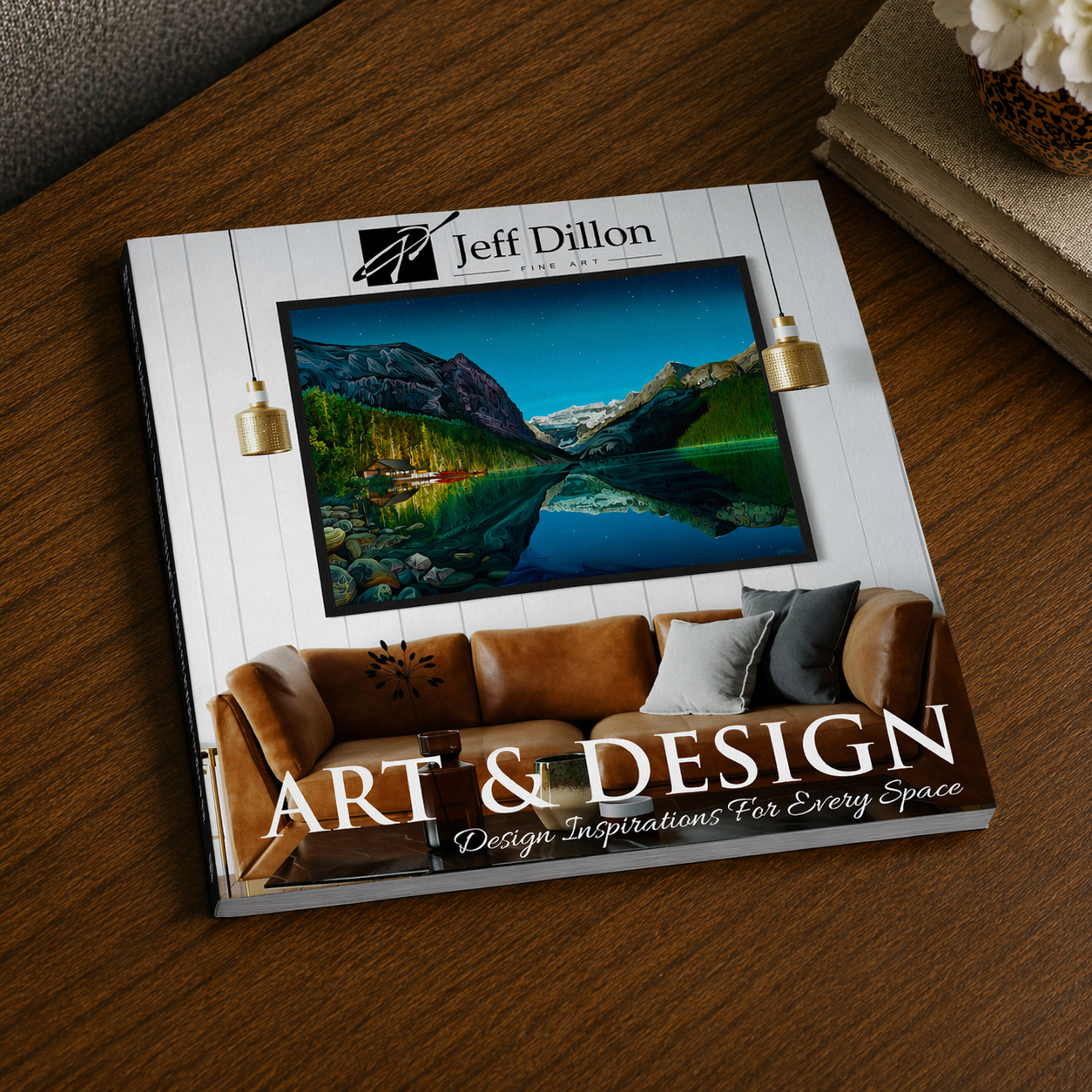 The Art and Design book by Jeff Dillon showcases contemporary art inspiration on its cover.